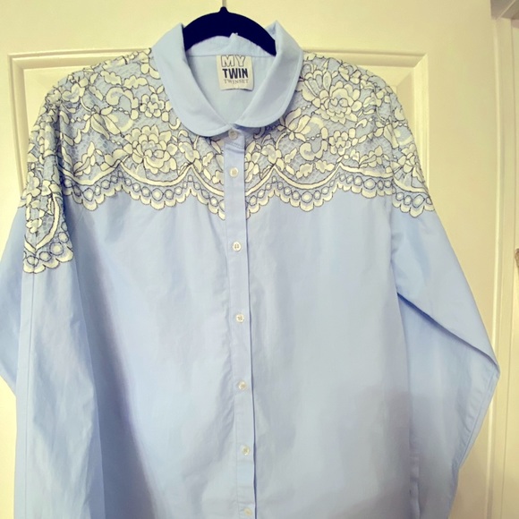 Twin Set blouse with lace - Picture 1 of 4